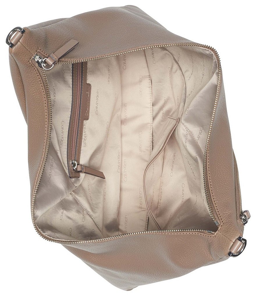 Calvin Klein Ivy Linen Python Hobo Bag