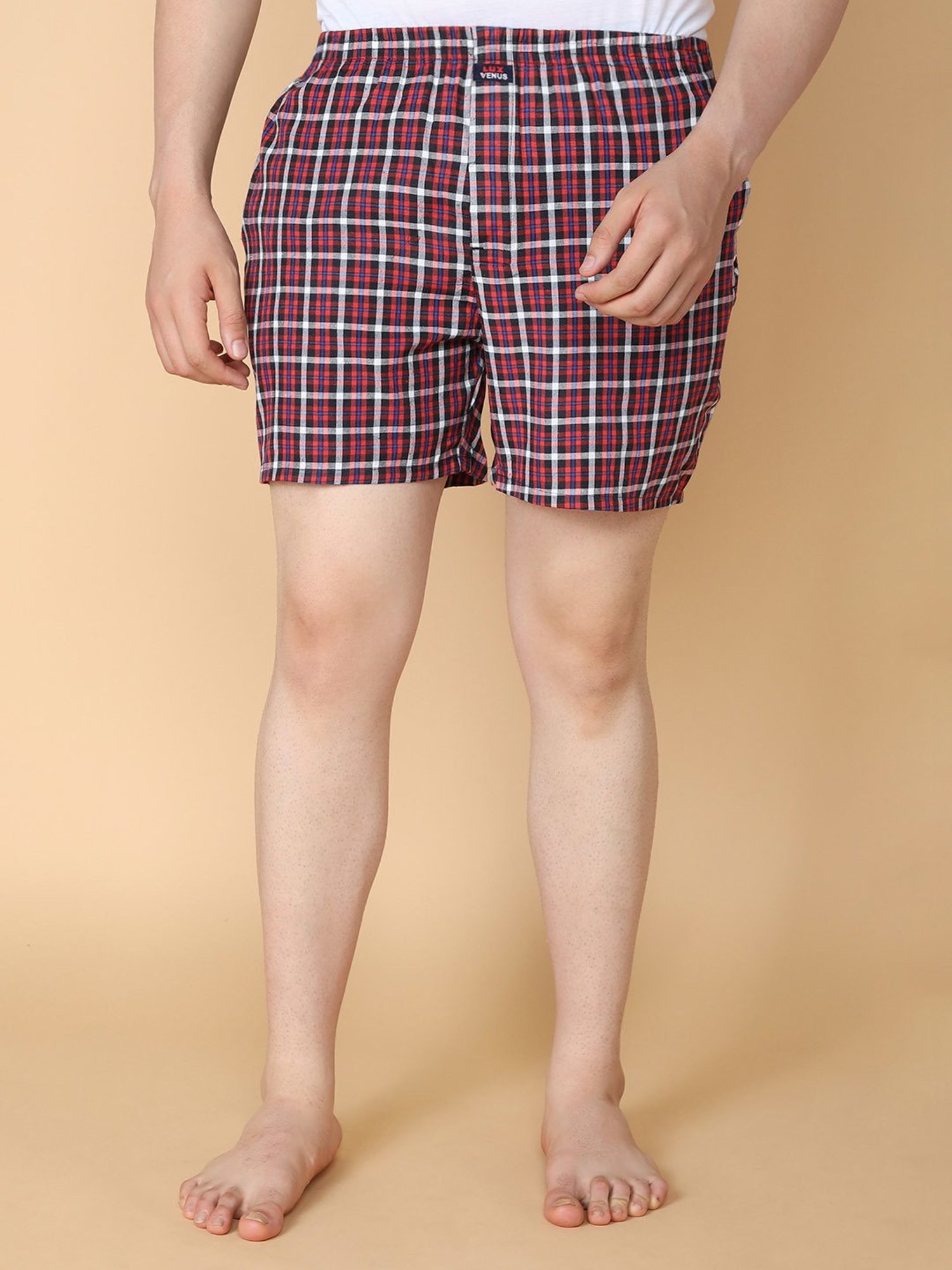LUX Venus Assorted Check Boxers