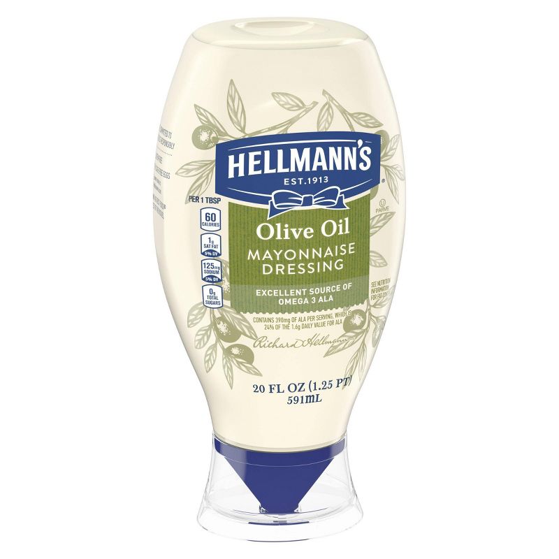 Hellmann's Mayonnaise Dressing with Olive Oil Squeeze - 20oz