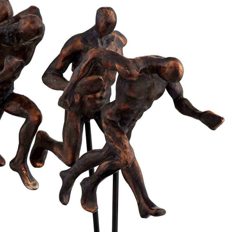 Dahlia Studios Marathon 17 3/4" Wide Metal Sculpture