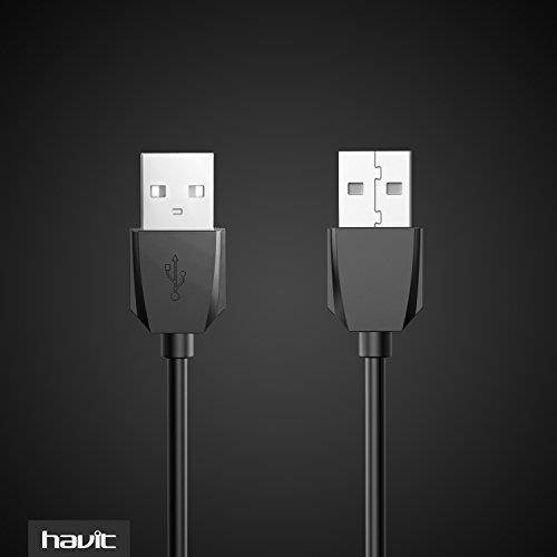 Havit 2-Feet USB 2.0 Type A Male to Type A Male Cable, Black