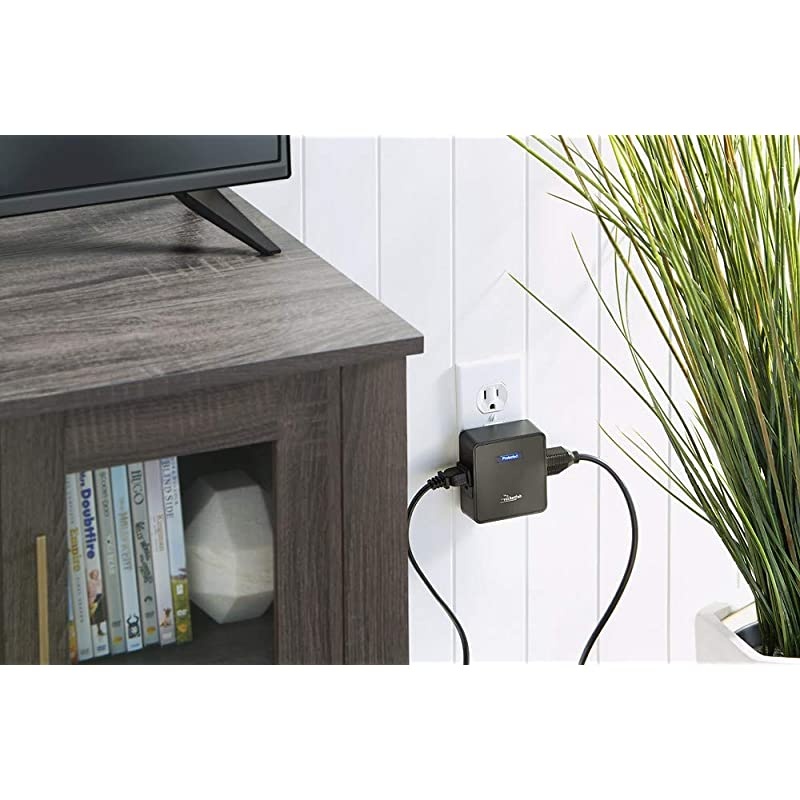 2-outlet Surge Protector 1500 Joules 47dB Black RF-HTS1215