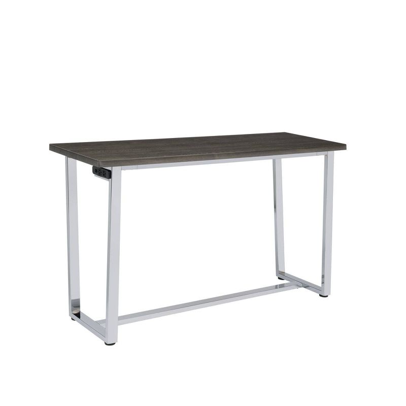 Nadine Multipurpose Bar Dining Table Set Chrome - Picket House Furnishings