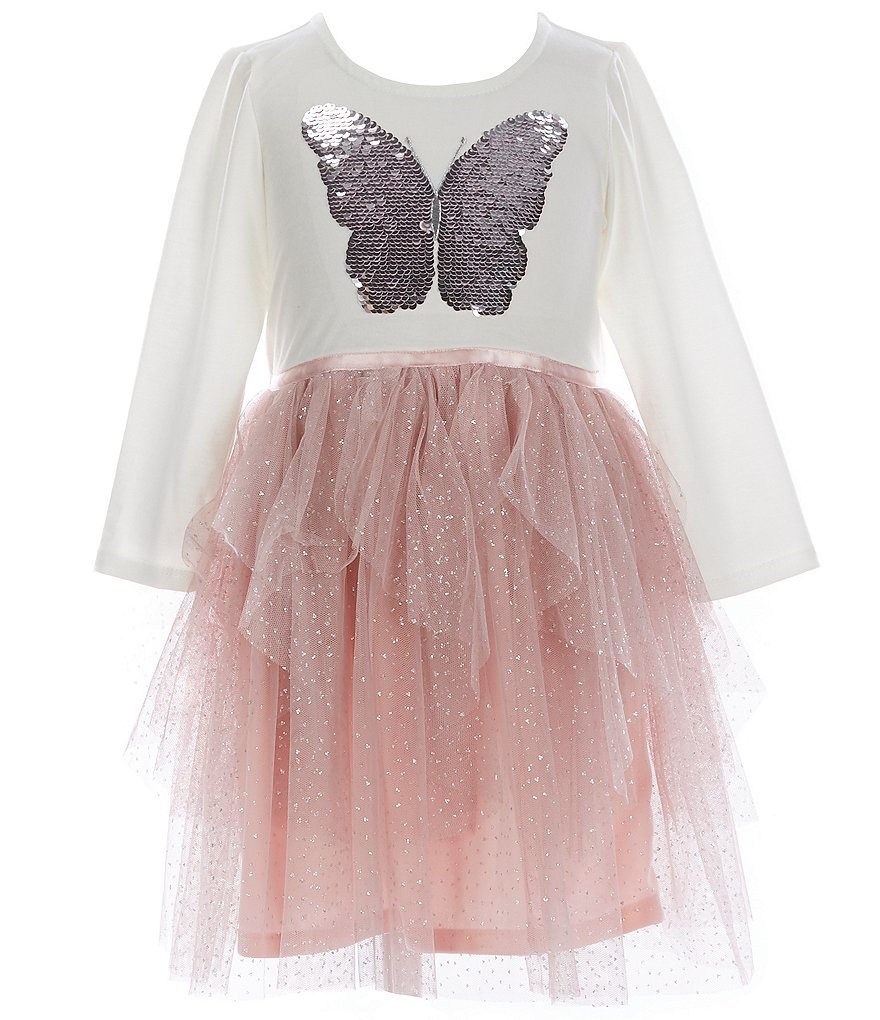 Zunie Little Girls 4-6X Butterfly Cascade Tutu Dress