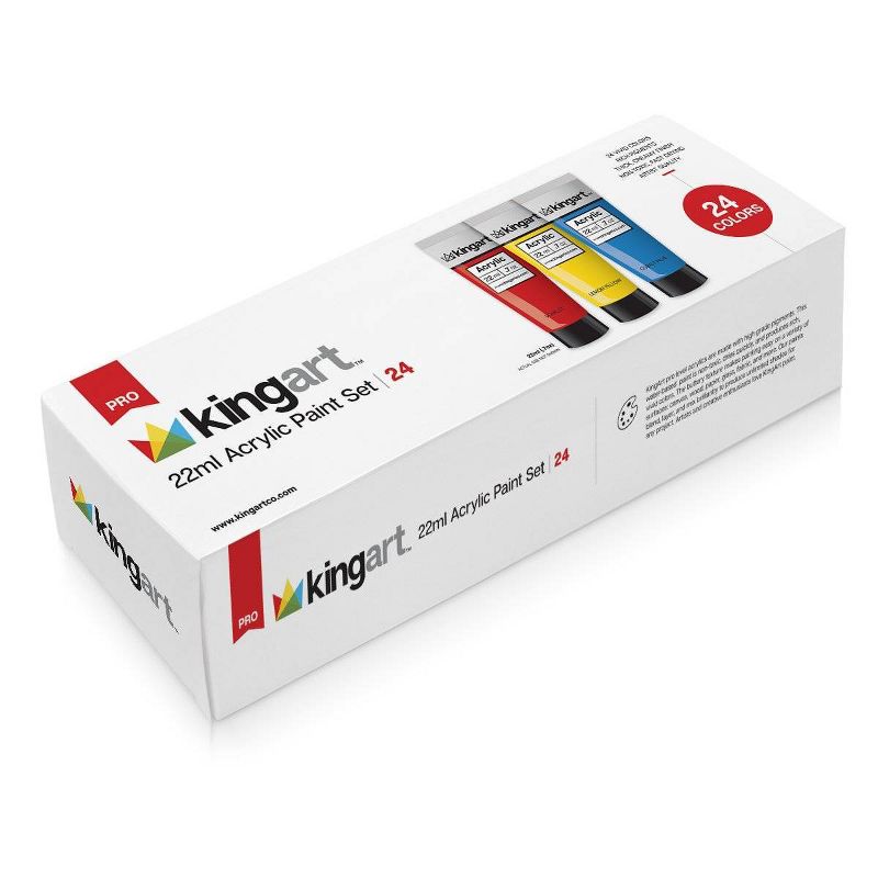 Kingart 24ct 22ml Acrylic Paint Set