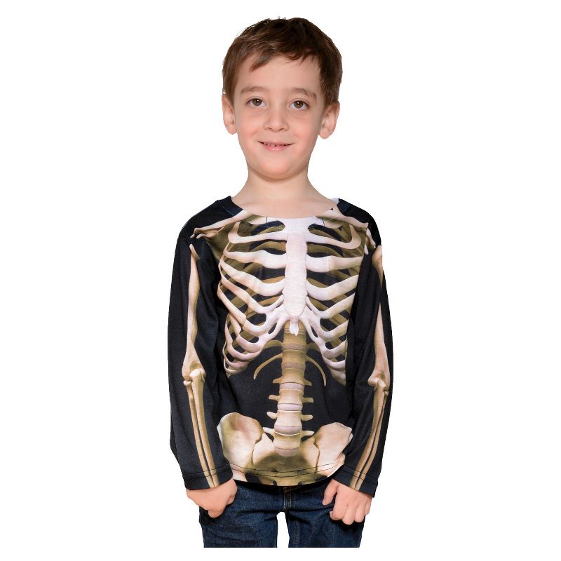 Faux Real Toddler Kids' Skeleton Costume T-Shirt 2T