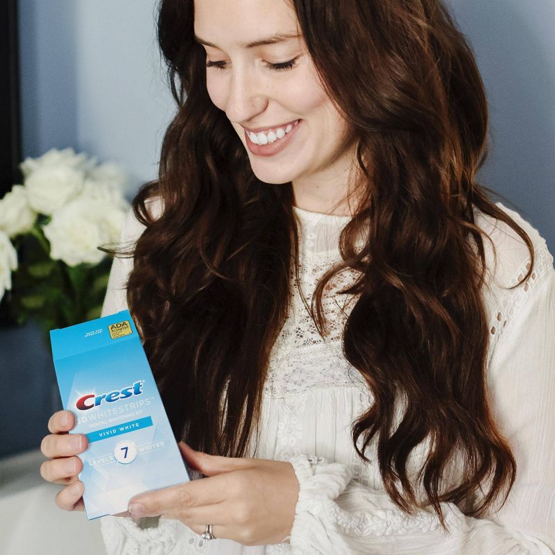 Crest 3D Whitestrips Vivid White Teeth Whitening Kit - 12ct