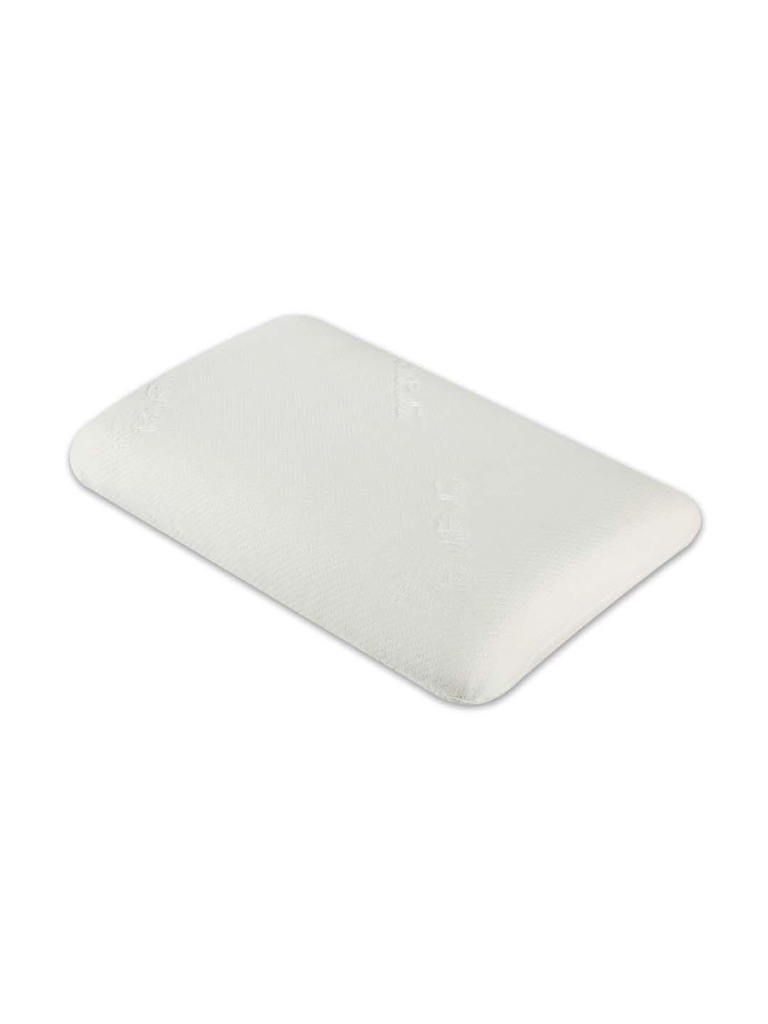 The White Willow Black Orthopaedic Mid Backrest Memory Foam Pillow - Set of 1