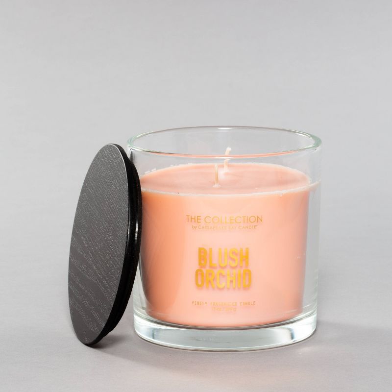 13oz Clear Jar 2-Wick Candle Blush Orchid - Chesapeake Bay Candle