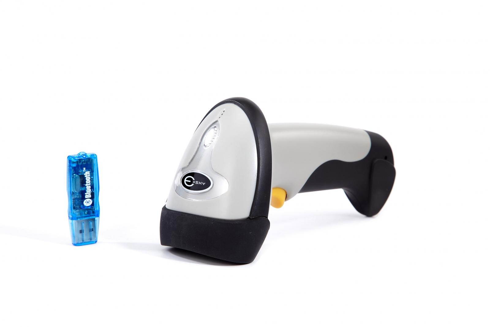 UPGRADED Wireless Bluetooth Cordless+ USB 2.0 Wired Laser Barcode Scanner for iPhone iPad(support Virtual keyboard);Android Tablet PC, support Mac OS X, Microsoft Windows XP/7/8,Android 4.0 Above