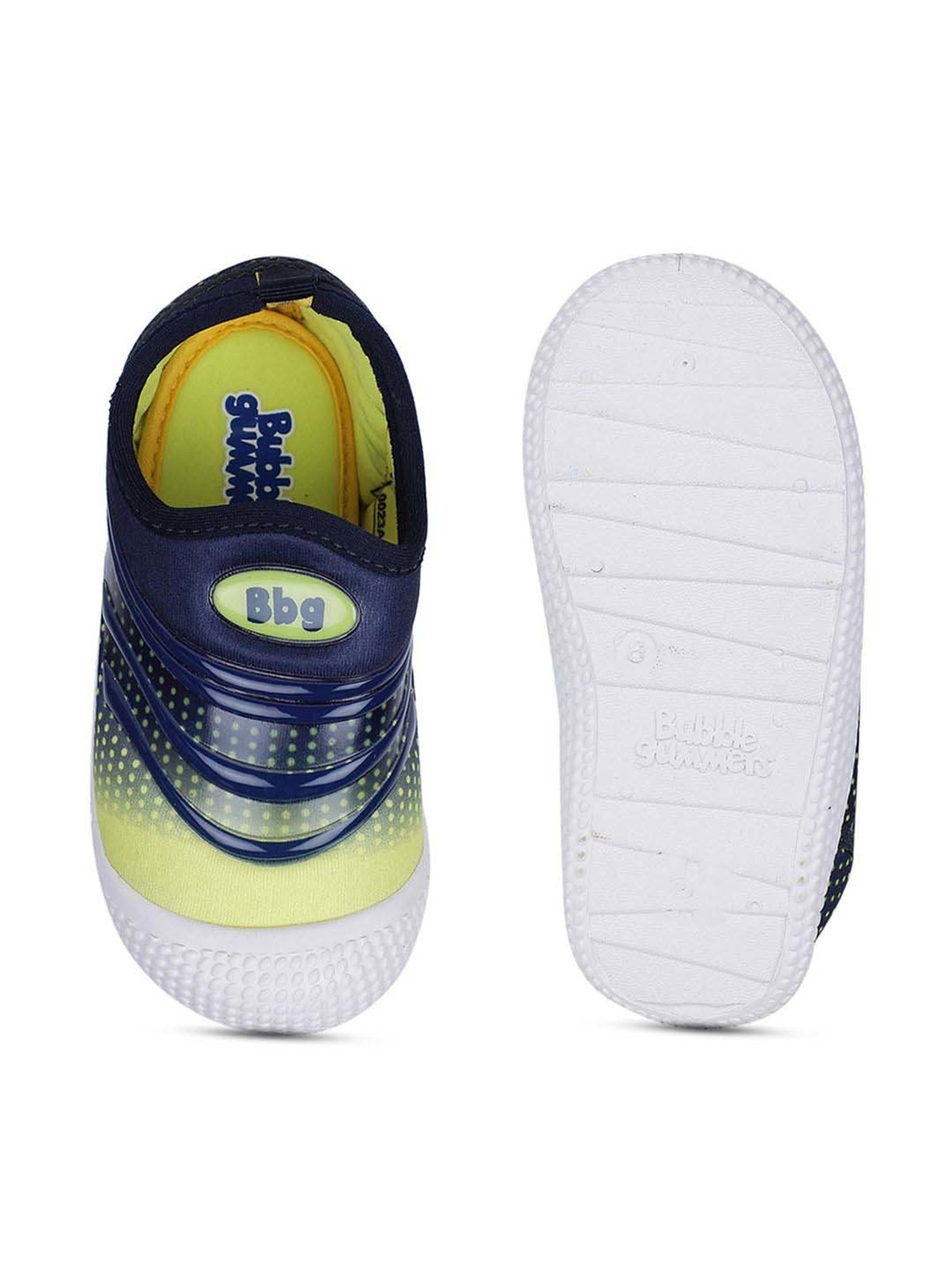 Bubblegummers by Bata Kids Blue & Yellow Casual Slip-Ons