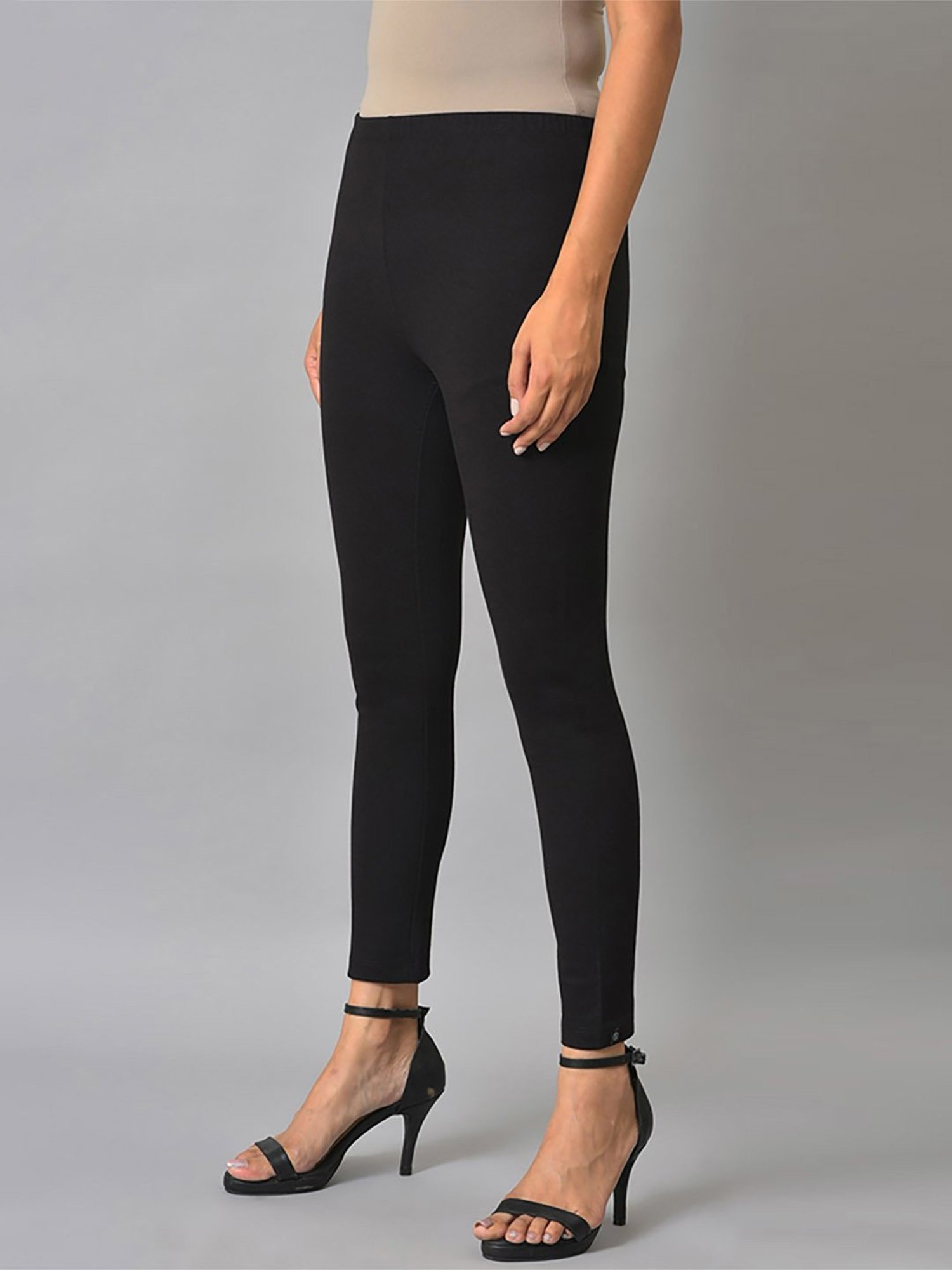 Elleven Black Skinny Fit Leggings