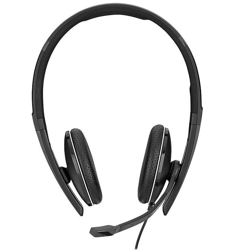 Sennheiser SC 165 Noise Canceling Stereo Headset, Over-the-Head, Black 508317