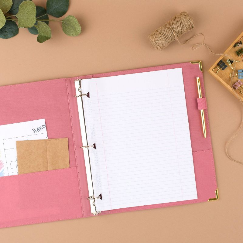 1" Fashion Flex Ring Binder Dark Pink - Cambridge