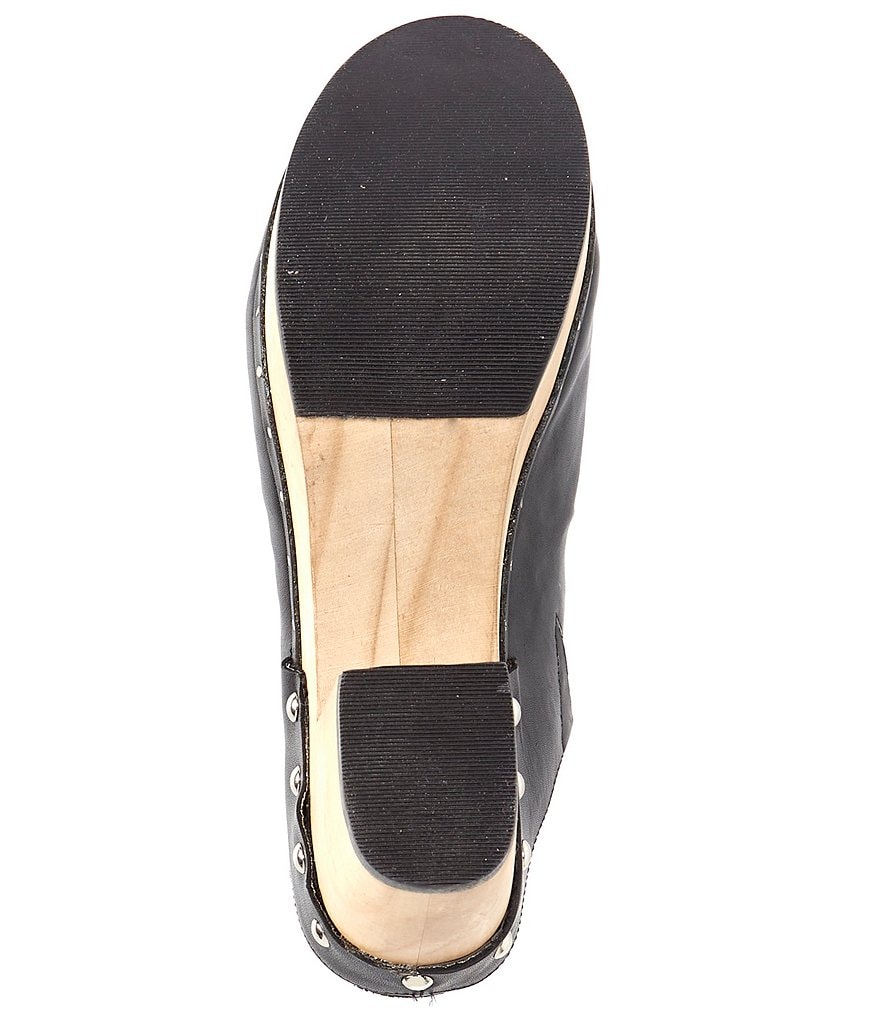 Chelsea & Violet Jana Studded Leather Clogs