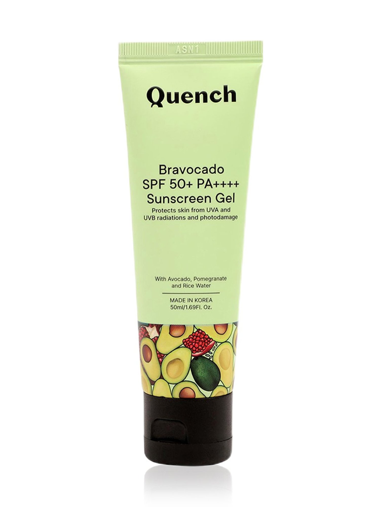 Quench Botanics Bravocado SPF 50+ PA++++ Sunscreen Gel - 50 ml