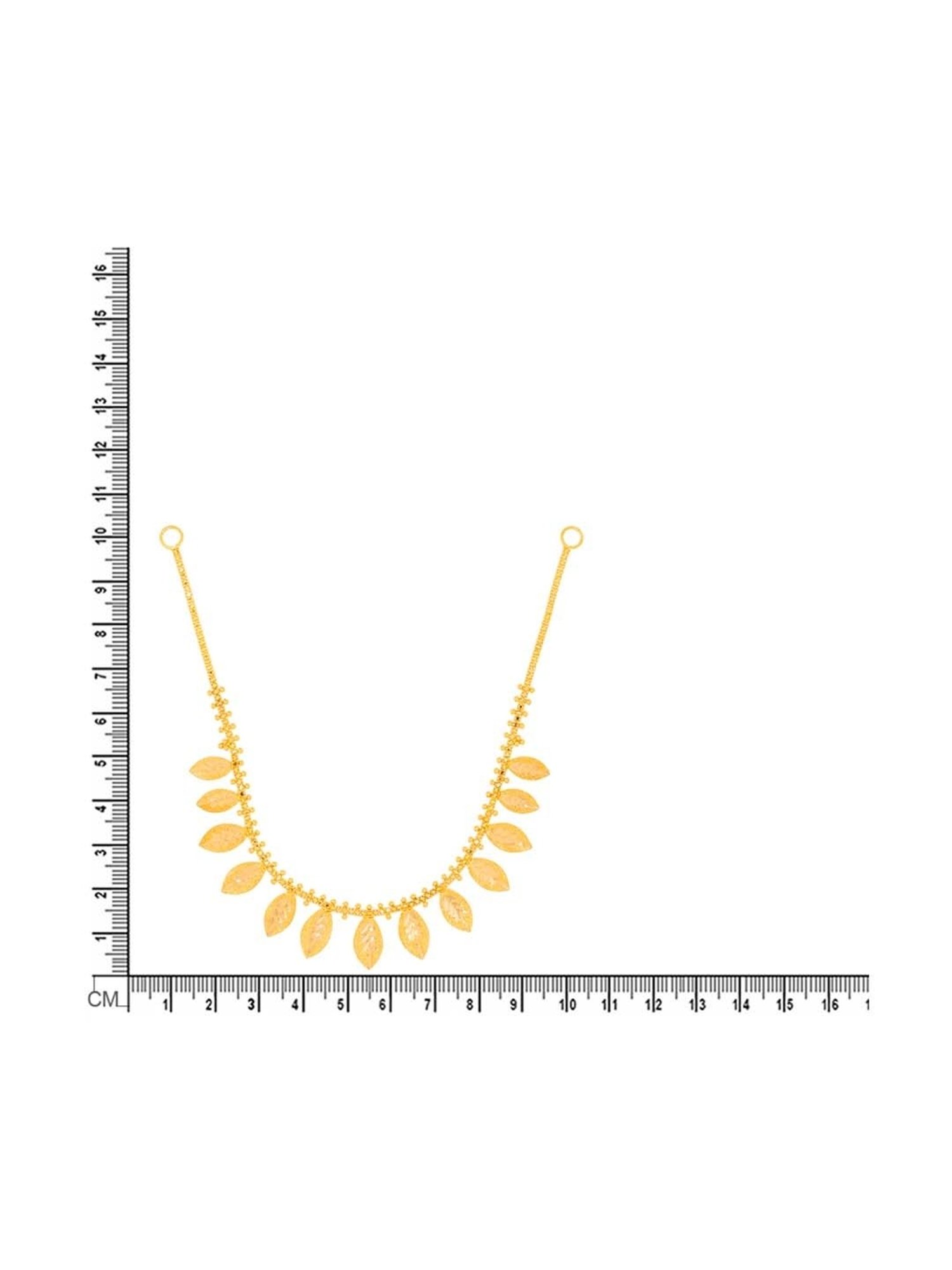 Waman Hari Pethe Jewellers 22k Gold Necklace Set for Women