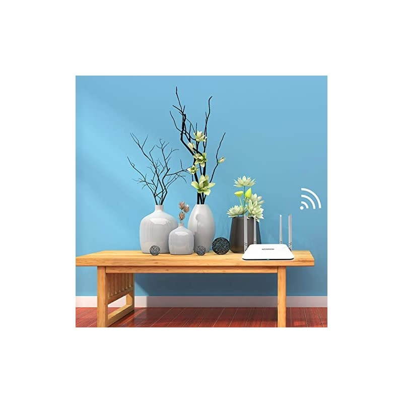 1200Mbps High Power Long Range Wireless Wi Fi Router AC1200 Dual Band 5Ghz+2 4Ghz Smart WiFi Router High Speed WiFi Box with High Power Amplifiers PA+LNA 2 x 2 MIMO 5dBi Antennas