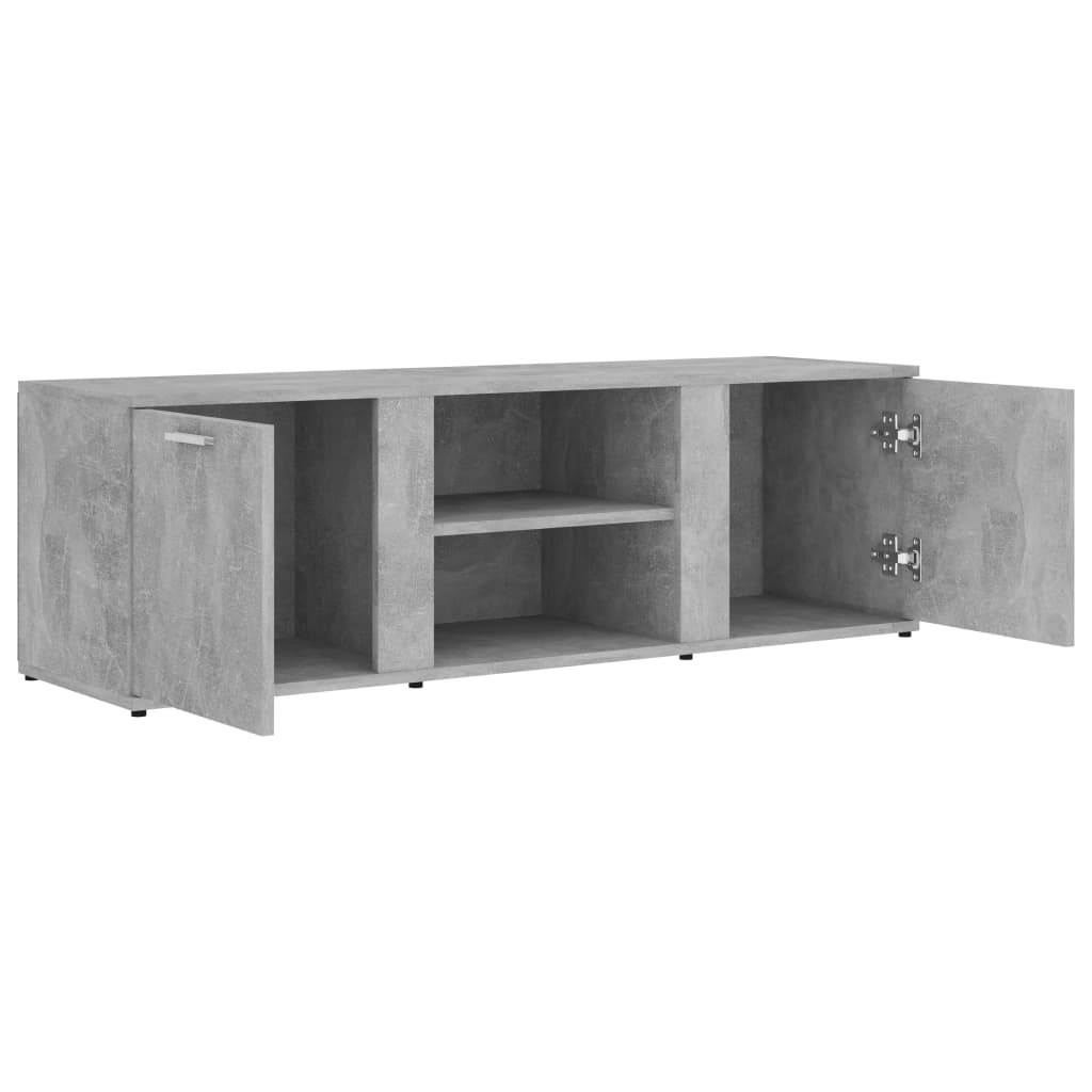 vidaXL TV Cabinet Concrete Gray 47.2" Chipboard Entertainment Media Stand Unit