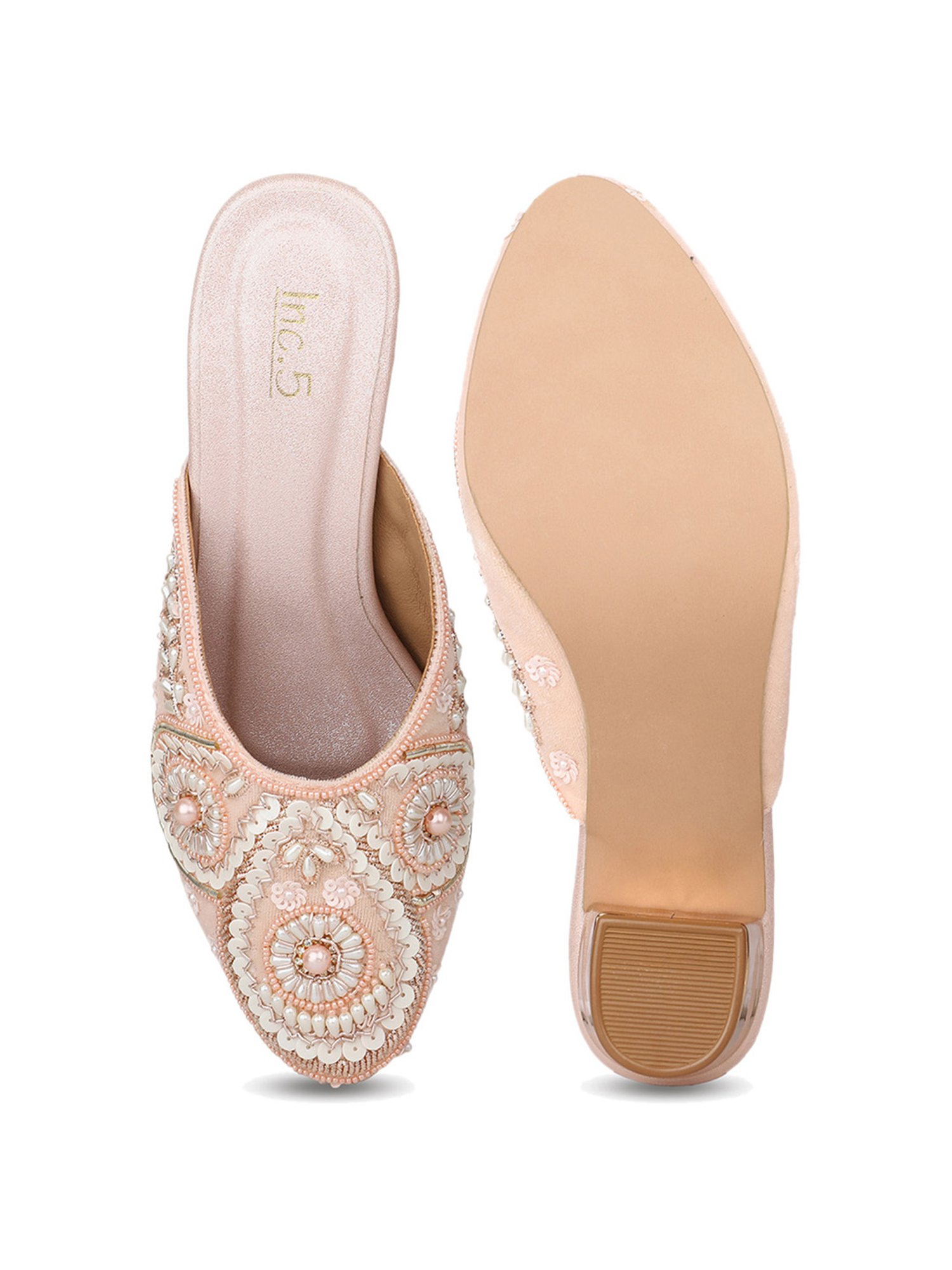 Inc.5 Women's Peach Mule Shoes