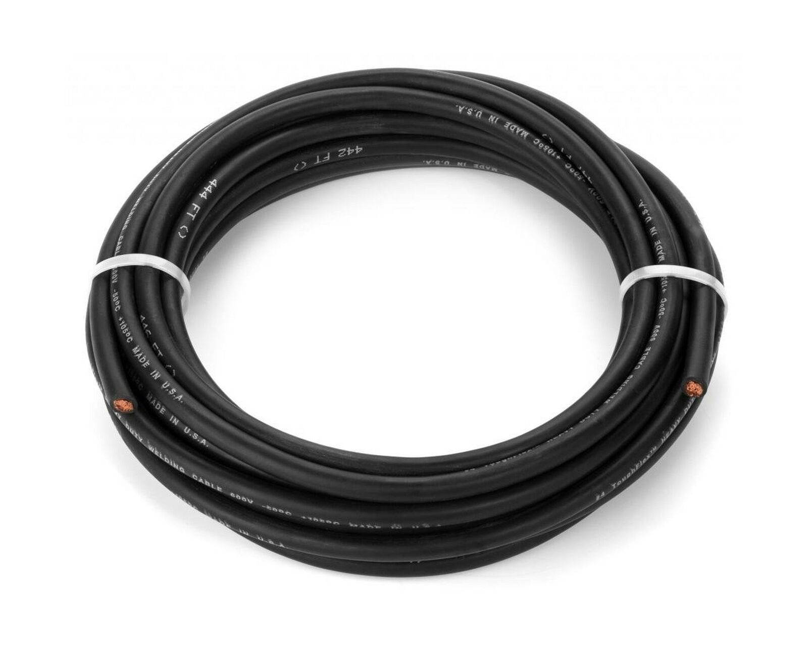 EWCS 4 Gauge Premium Extra Flexible Welding Cable 600 Volt - Black - 25 Feet ...
