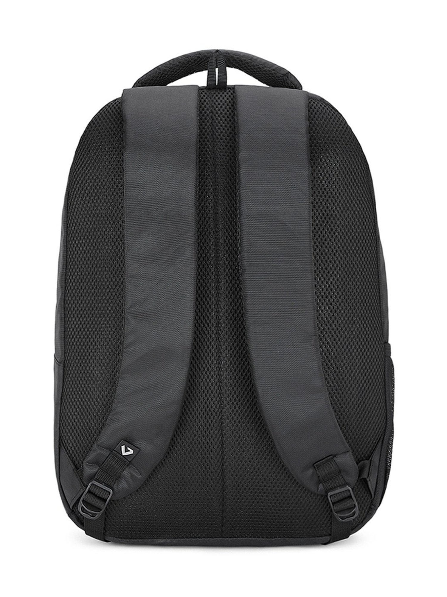The Vertical Run Devin Black Textured Medium Laptop Backpack