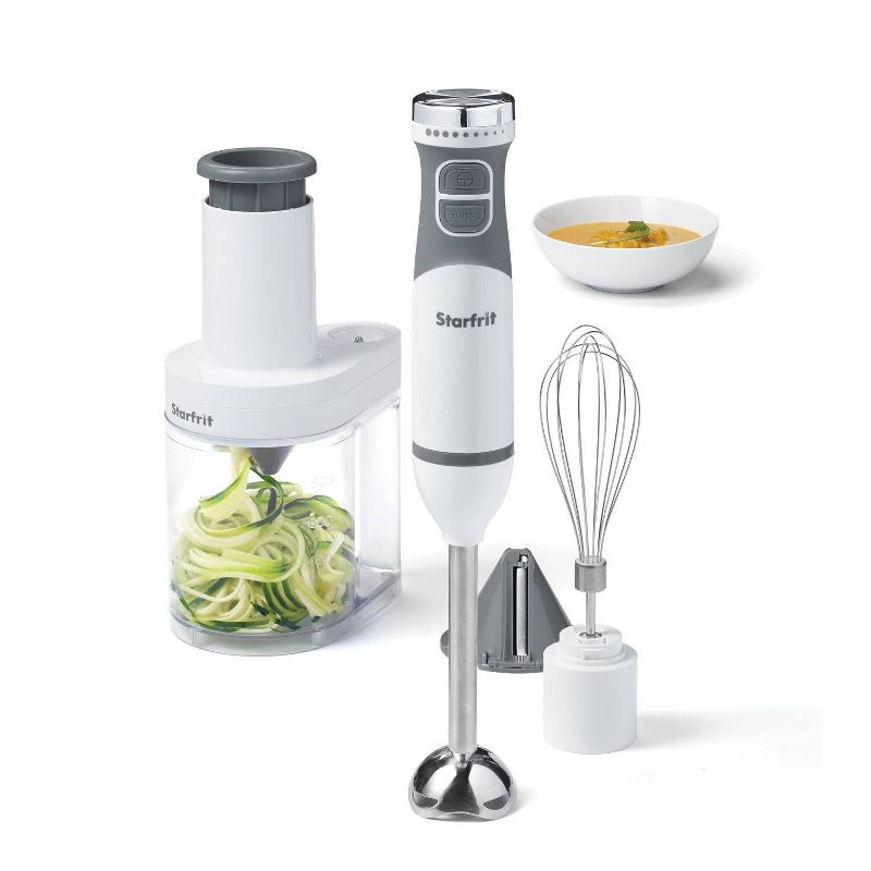 Starfrit 10-Speed 4-in-1 Hand Blender - White