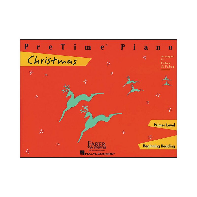 Faber Piano Adventures Pretime Piano Christmas Primer Level Beginning Reading - Faber Piano