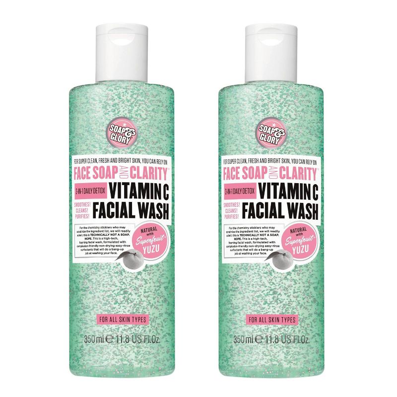 Soap & Glory Face Soap & Clarity Facial Wash - 2ct/11.8 fl oz