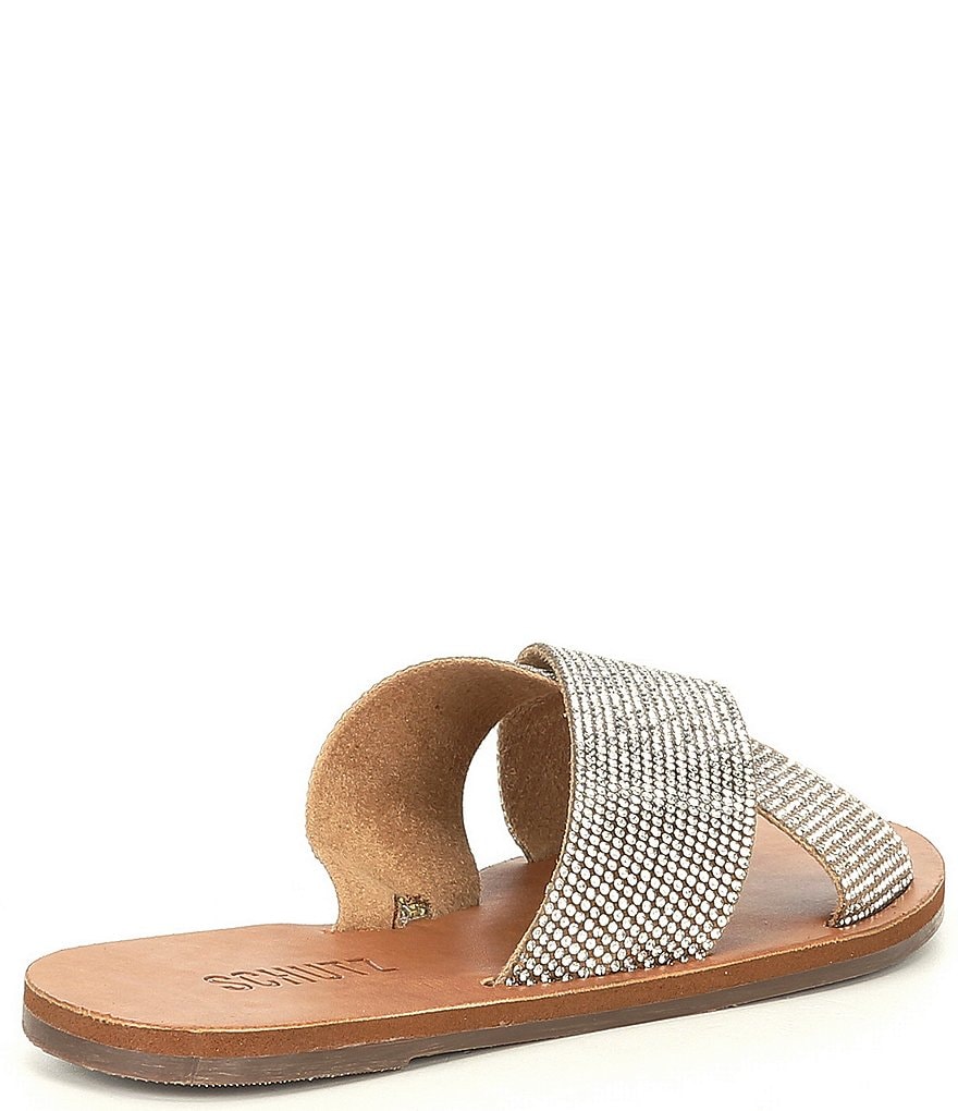 Schutz Crystalle Banded Crystal Embellished Sandals
