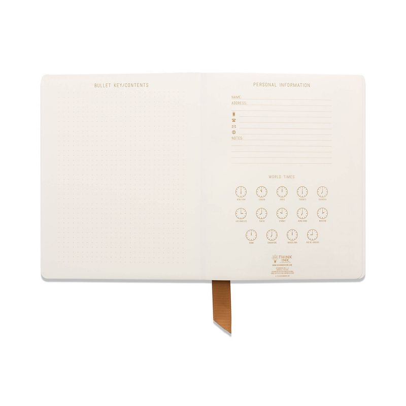 Ruled Journal Exposed Spine Satin Shield Notes Black - DesignWorks Ink