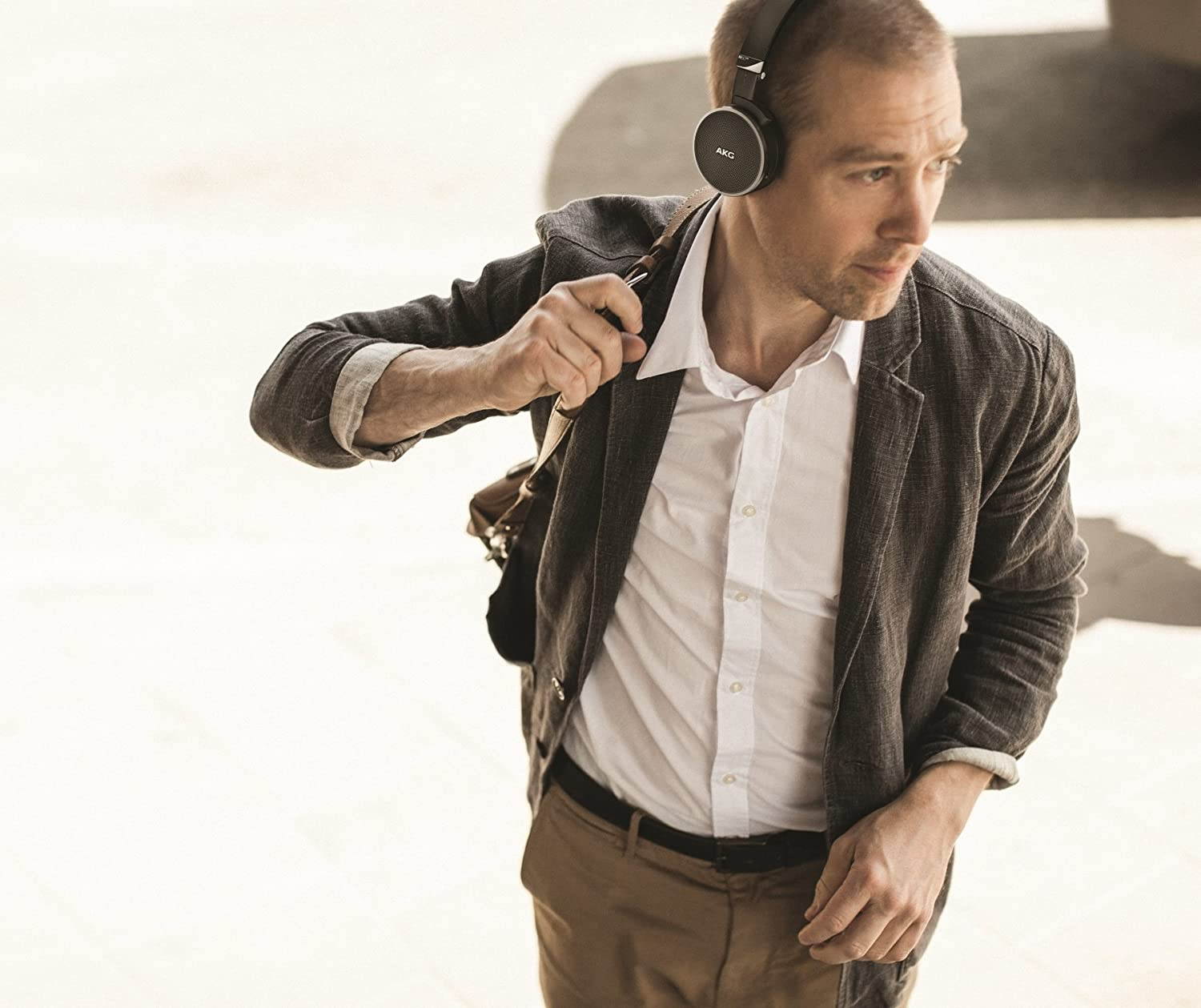 AKG N60 NC Noise-Canceling On-Ear Headphones (Black)