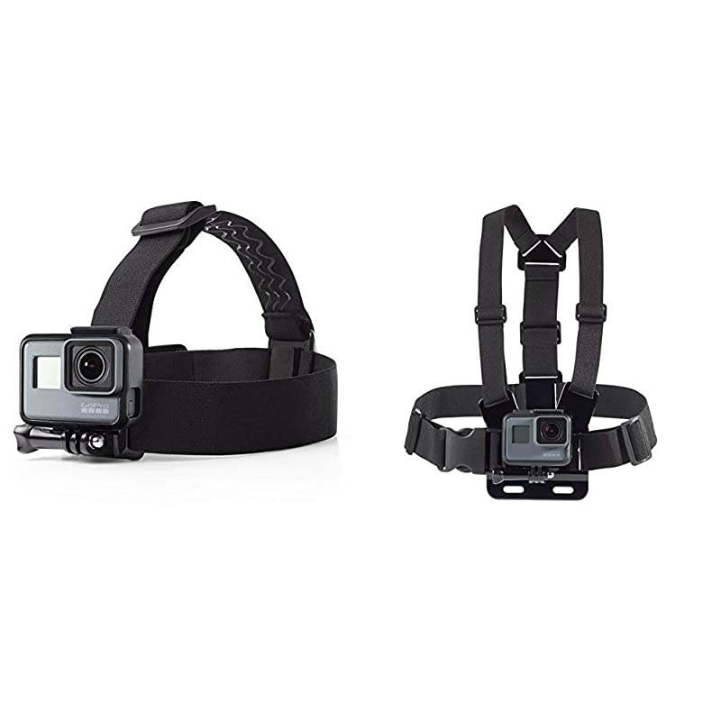 Chest Mount Harness for GoPro with  Head Strap Camera Mount for GoPro
