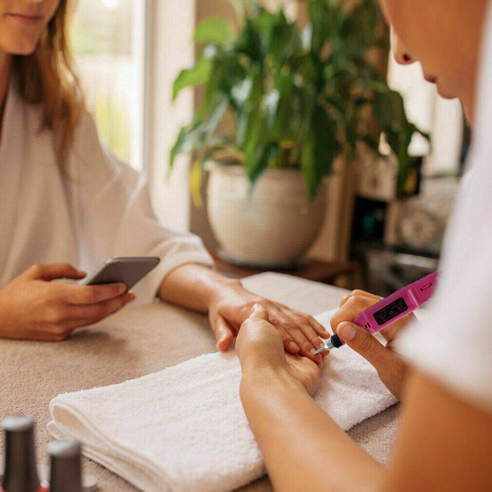 Electric Nail File Art Drill File Acrylic Manicure Pedicure Portable Machine Kit