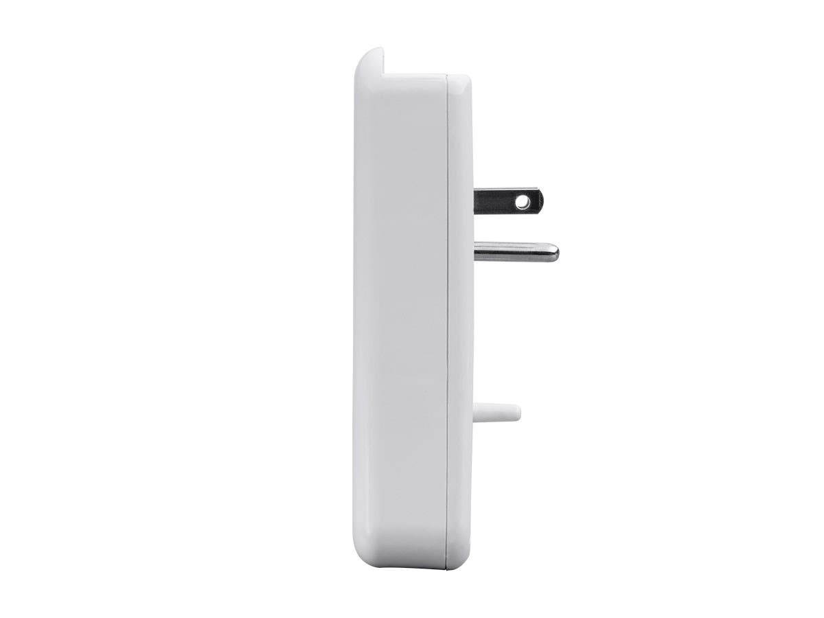 Monoprice 2 Outlet Surge Protector Wall Tap with 2 USB Charging Ports 3.4A, 450 Joules, White