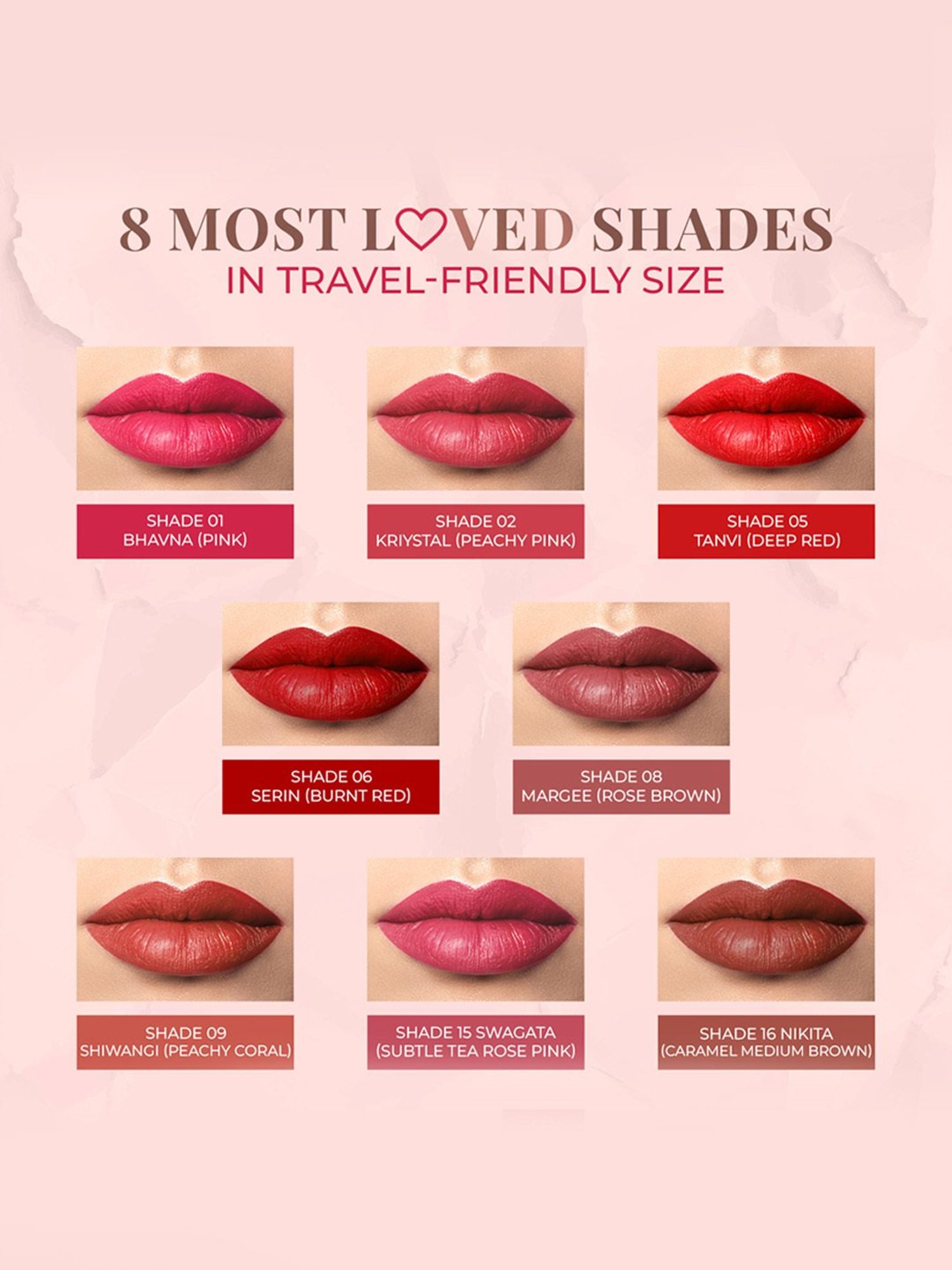 JUST HERBS Herb Enriched Ayurvedic Lipstick 06 Serin (Burnt Red) - 1.8 gm