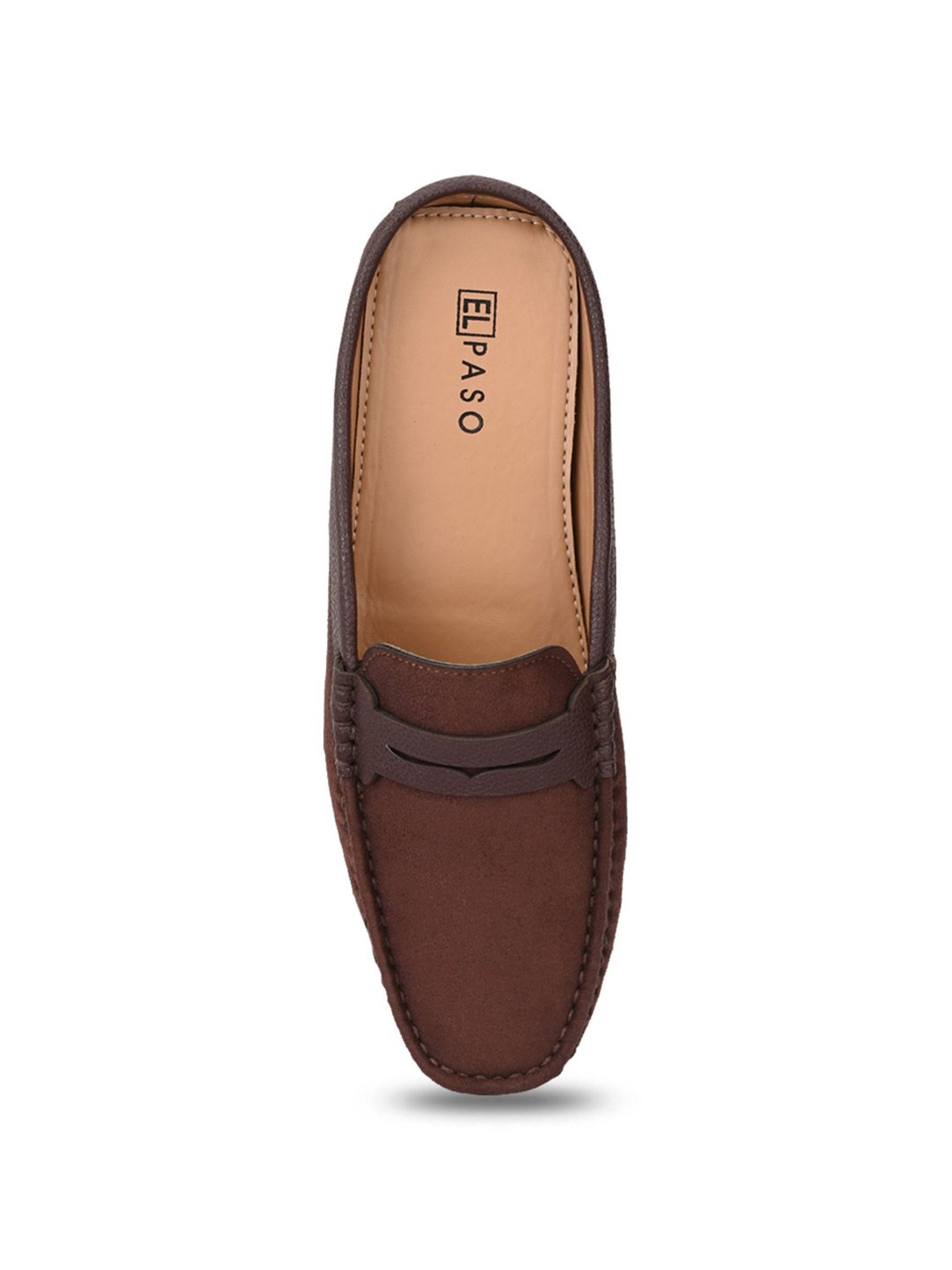 El Paso Men's Brown Mule Shoes