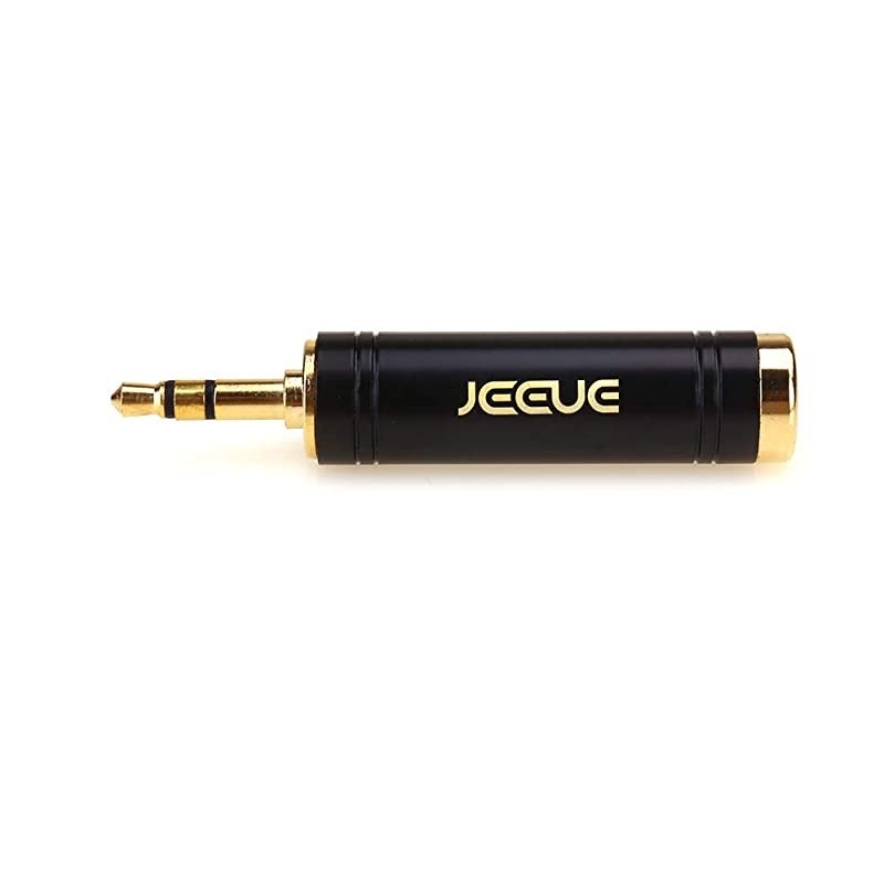 14quot to 35mm Headphones Adapter for Audio Connector Cables Upgrade 35mm Male 635mm14quot Female Socket Stereo Pure Copper Jack Adaptor Bring You Professional Sound BLACK1PCS