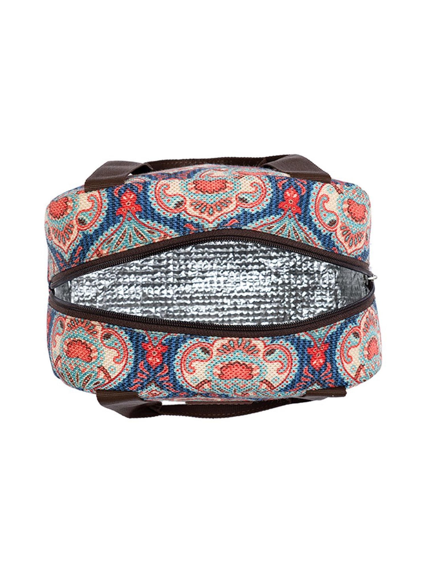 ZOUK Blue Printed Lunch Bag