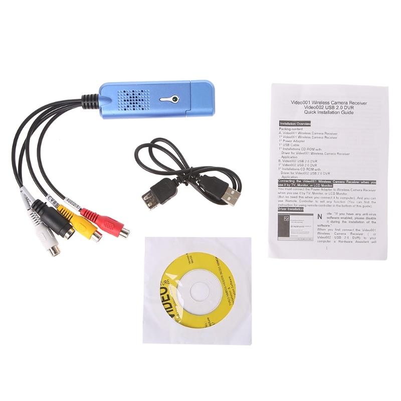 1 Set USB Converter Audio Video Grabber Capture Adapter For Windows XP/7/8/10