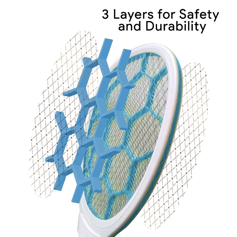 Dartwood Portable Bug Zapper, USB Rechargeable and Battery Powered Mosquito Killer, Insect Trap and Fly Swatter