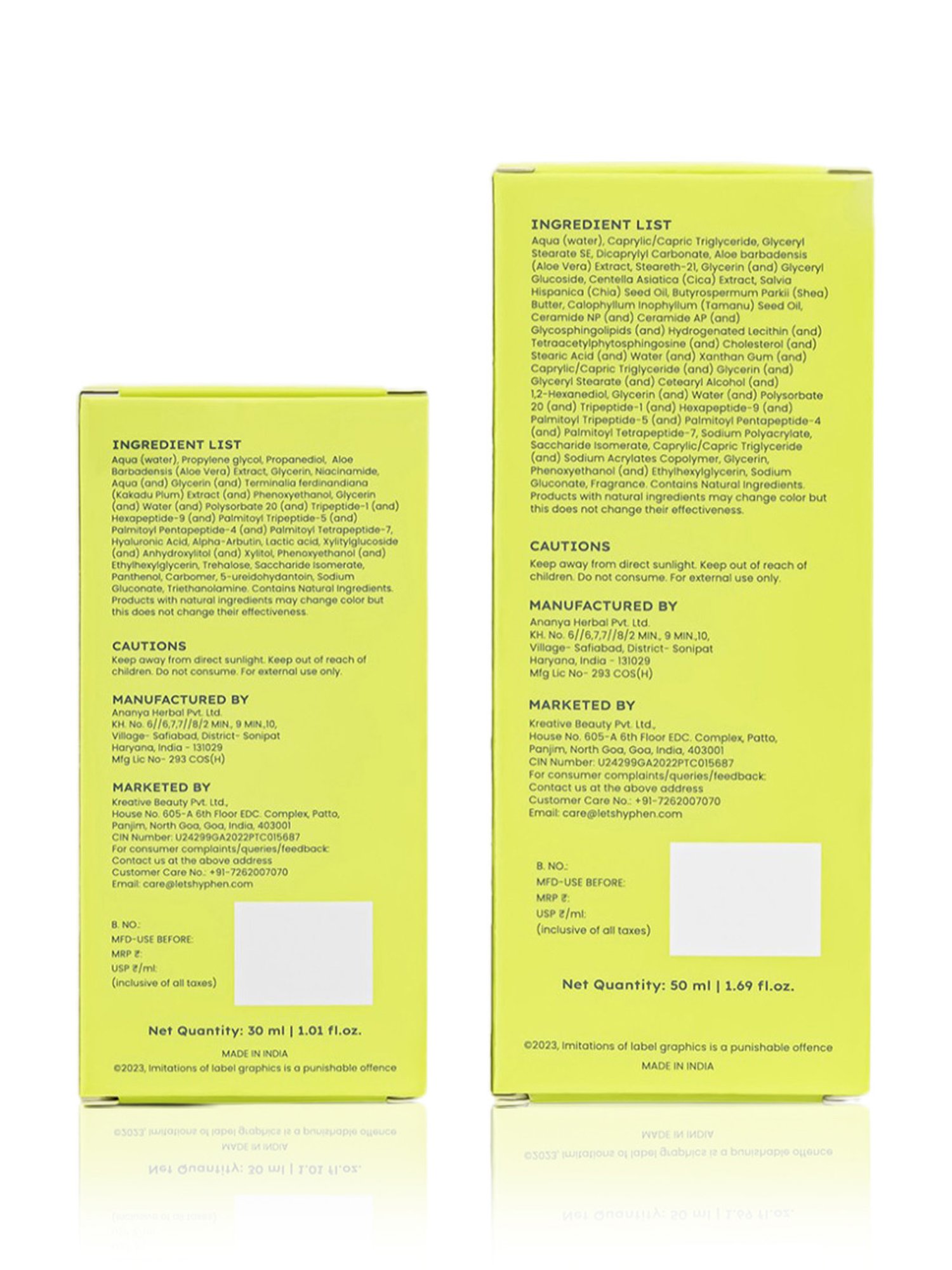 Hyphen Golden Hour Glow Serum & Hyphen Barrier Care Cream for Normal to Dry Skin Combo