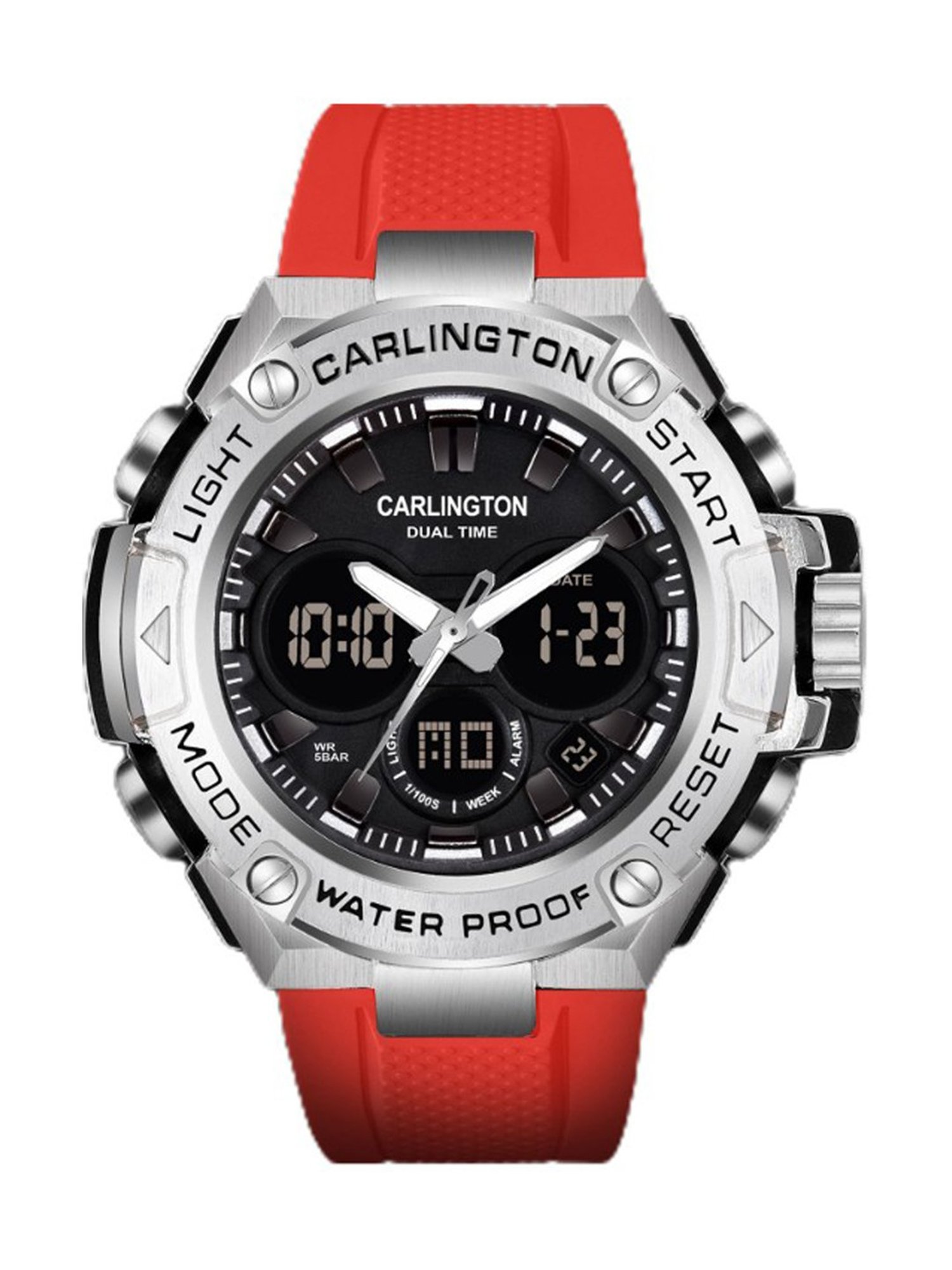 Carlington Endurance 9107 Red Chronograph Watch for Men