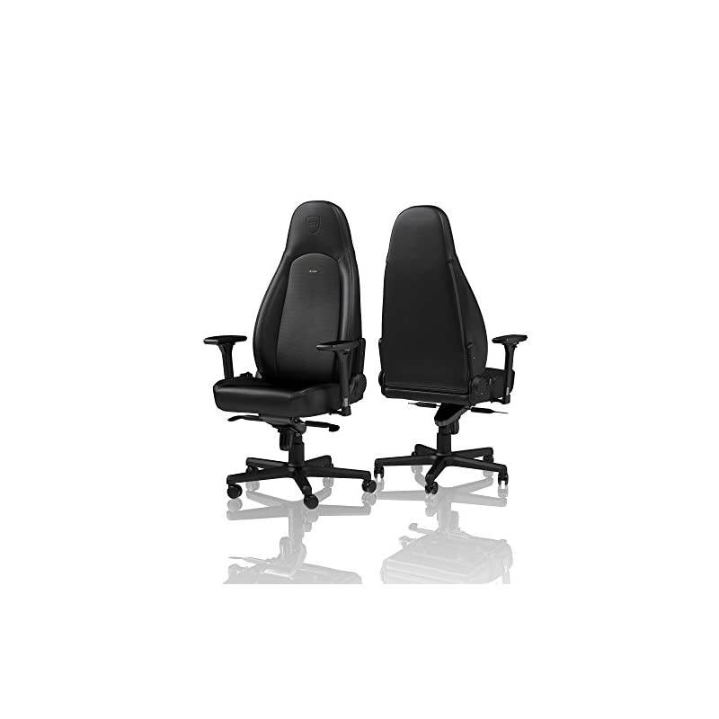 ICON Gaming Chair - Office Chair - Desk Chair - PU Faux Leather - Black