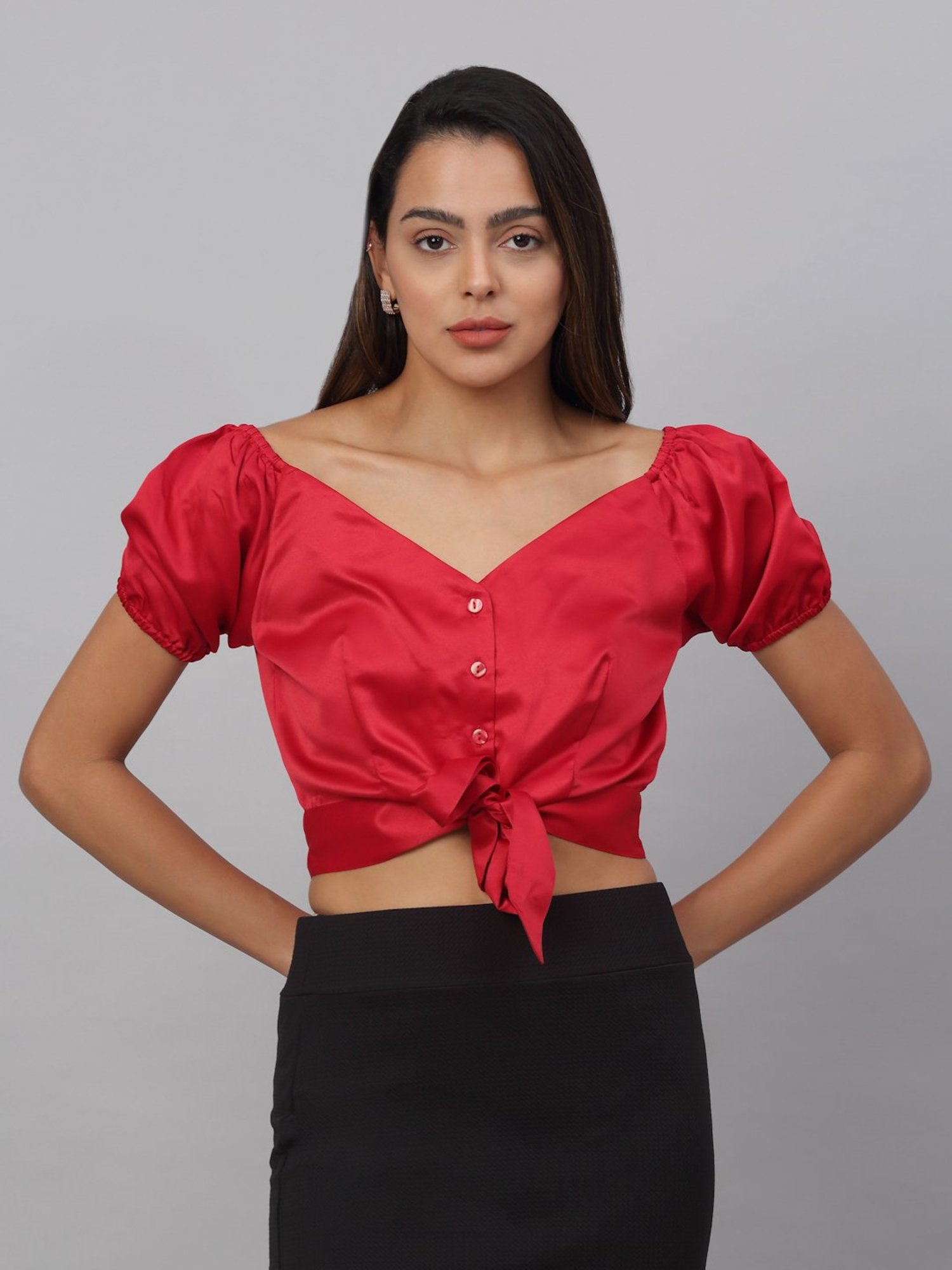 NEUDIS Red Crop Top