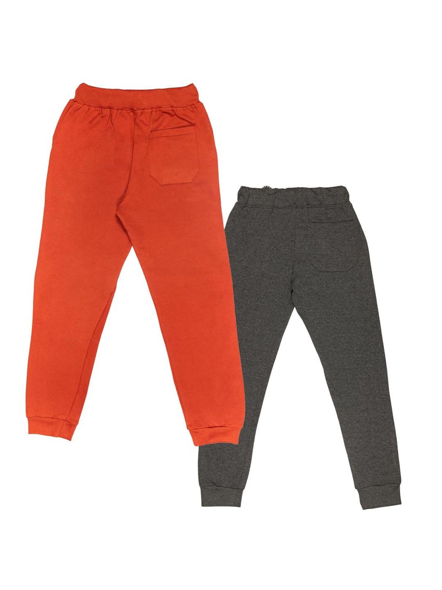 Todd N Teen Kids Black & Rust Graphic Print Joggers (Pack Of 2)