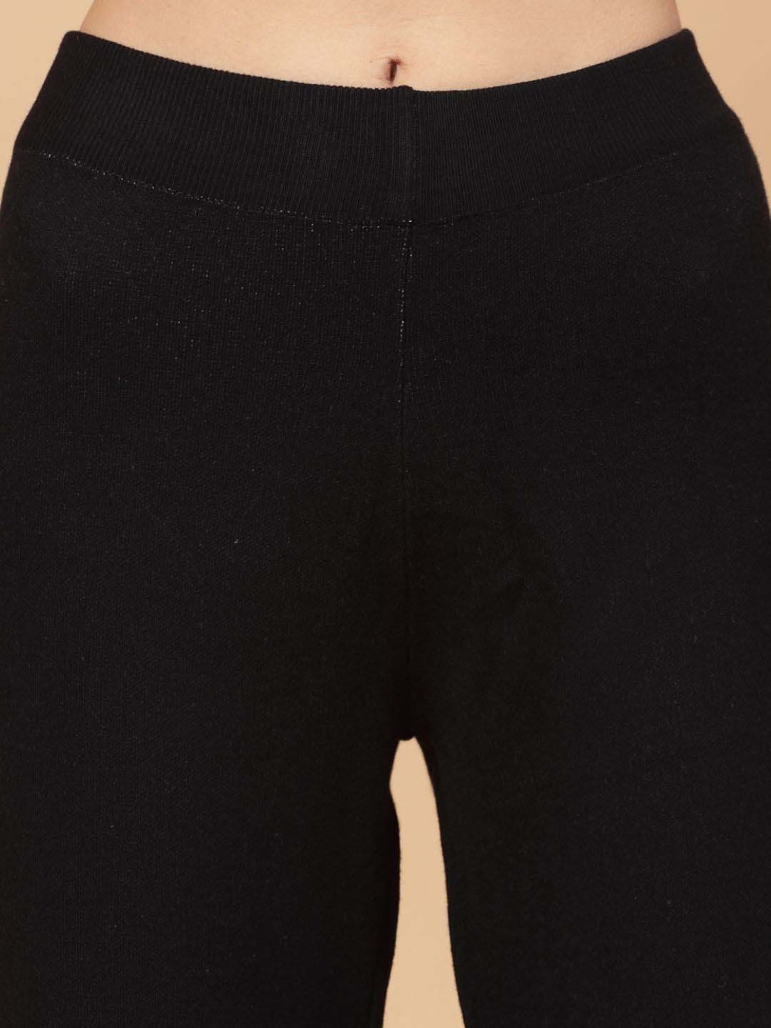 Mafadeny Black Plain Top Pants Set