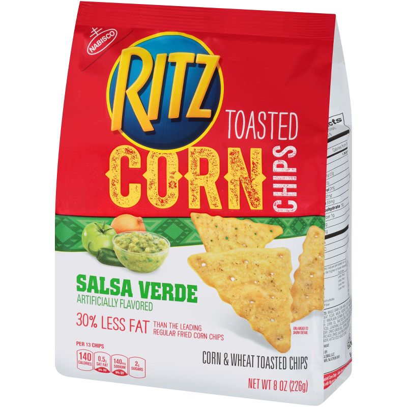 Ritz Toasted Corn Chips, Salsa Verde - 8oz