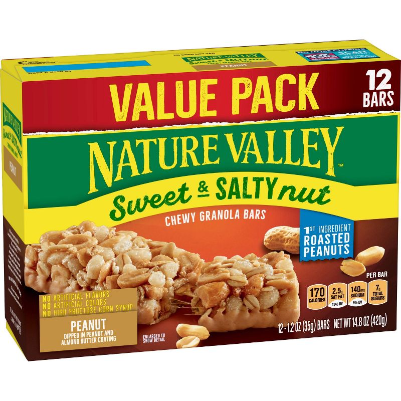 Nature Valley Sweet & Salty Nut Peanut Granola Bars - 1.2oz 12ct