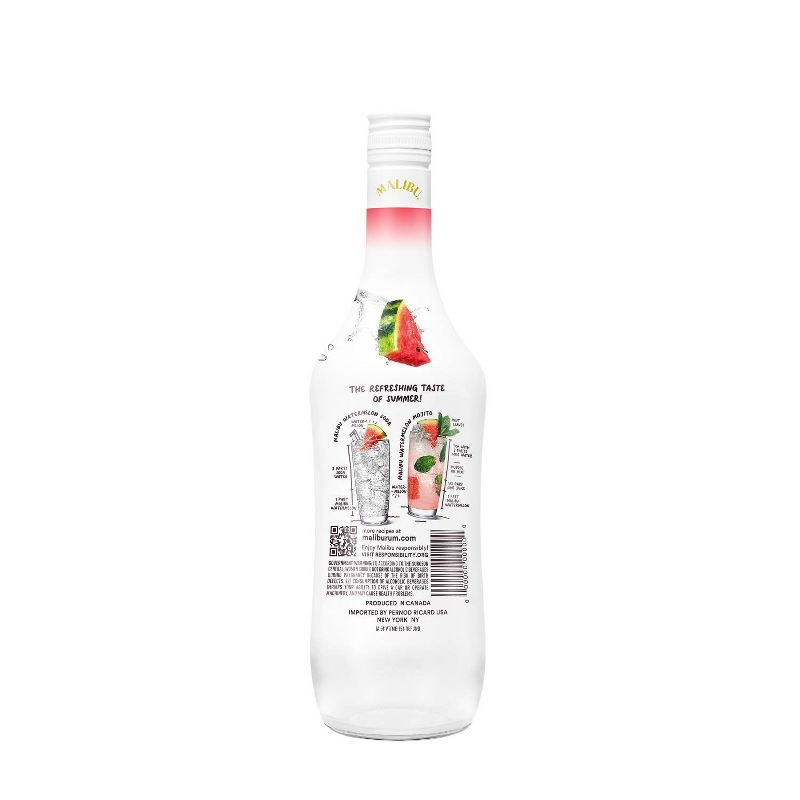 Malibu Watermelon Flavored Caribbean Rum - 750ml Bottle